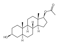 5α-androstane-3-β,17β-diol 17-acetate结构式