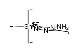 (methyl)3Sn(4-amino-3-ethyl-1,2,4-triazole-5-thiol(-1H)) Structure