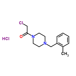 1-(chloroacetyl)-4-(2-methylbenzyl)piperazine hydrochloride Structure