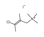 (3-chloro-2-methyl-but-2-enyl)-trimethyl-ammonium, iodide Structure