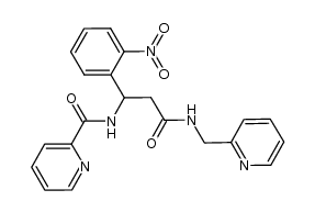 pyridine-2-carboxylic acid {1-(2-nitrophenyl)-2-[(pyridine-2-ylmethyl)carbamoyl]ethyl}amide Structure