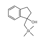 1-((trimethylsilyl)methyl)-2,3-dihydro-1H-inden-1-ol结构式