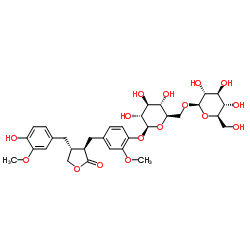 罗汉松树脂酚-4'-O-β-龙胆二糖苷结构式