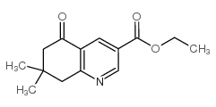 7,7-二甲基-5-氧代-5,6,7,8-四氢喹啉-3-羧酸乙酯结构式