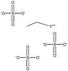 Tris(sulfuric acid ethyl)yttrium salt Structure