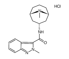 endo-N-(9-methyl-9-azabicyclo(3.3.1)nonan-3-yl)-2-methyl-2H-indazole-3-carboxamide monohydrochloride Structure