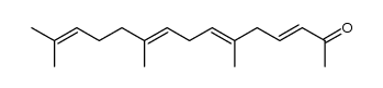 6,10,14-trimethyl-3,6,9,13-pentadecatetraen-2-one结构式