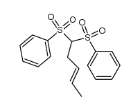 trans-5,5-bis(phenylsulfonyl)-2-pentene Structure