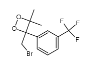 3-(bromomethyl)-4,4-dimethyl-3-(3-(trifluoromethyl)phenyl)-1,2-dioxetane结构式