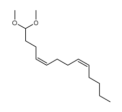 (4Z,8Z)-1,1-dimethoxy-4,8-tridecadiene结构式
