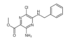 3-氨基-5-苄基氨基-6-氯吡嗪-2-甲酸甲酯结构式