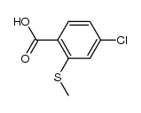 4-Chloro-2-(methylthio)benzoic acid Structure