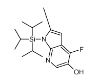 4-fluoro-2-methyl-1-triisopropylsilyl-pyrrolo[2,3-b]pyridin-5-ol Structure