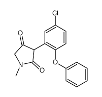 3-(5-氯-2-苯氧基苯基)-1-甲基-2,4-吡咯烷二酮结构式