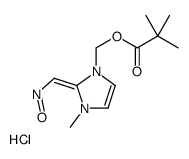 [(Z)-[1-(2,2-dimethylpropanoyloxymethyl)-3-methylimidazol-2-ylidene]methyl]-oxoazanium,chloride结构式