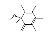 5-methoxy-1,2,3,4,5-pentamethyl-6-methylenecyclohexa-1,3-diene结构式