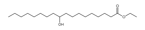 ethyl 10-hydroxyoctadecanoate结构式