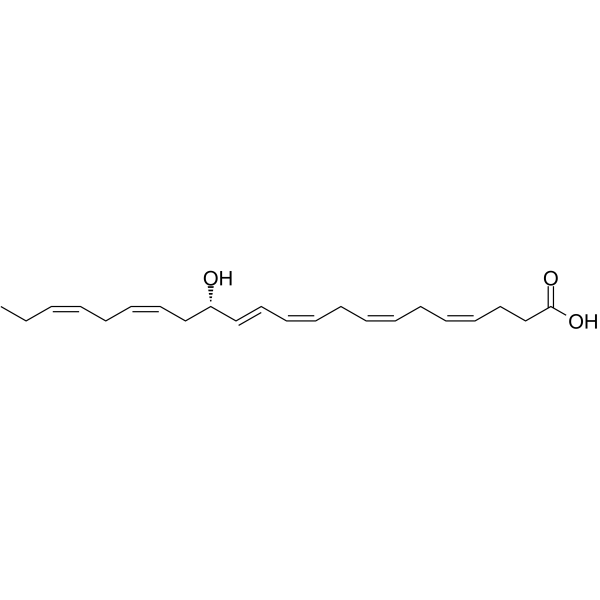 14(S)-Hydroxy Docosahexaenoic Acid structure