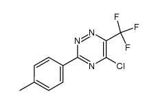5-chloro-3-(p-tolyl)-6-trifluoromethyl-1,2,4-triazine结构式