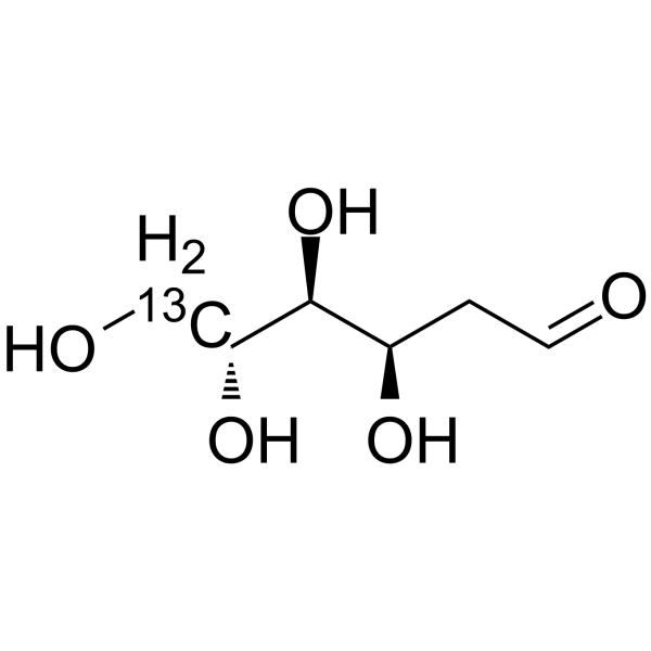 2-脱氧-D-葡萄糖 13C-1结构式