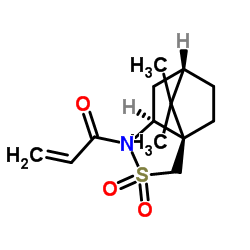 (S)-(+)-丙烯酰-2,10-樟脑磺内酰胺结构式