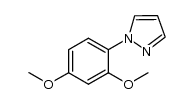 1-(2,4-dimethoxyphenyl)-1H-pyrazole结构式
