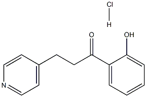 1-(2-羟基苯基)-3-(吡啶-4-基)丙-1-酮盐酸盐结构式