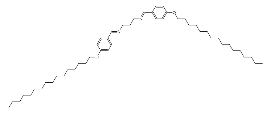 N1,N3-bis(4-(hexadecyloxy)benzylidene)propane-1,3-diamine结构式