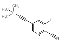 3-氟-5-((三甲基甲硅烷基)乙炔基)-吡啶啉结构式