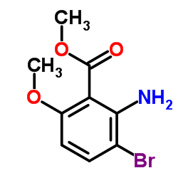 Methyl 2-amino-3-bromo-6-methoxybenzoate Structure
