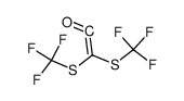 bis(trifluoromethylsulfanyl)ketene Structure