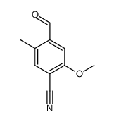 4-formyl-2-methoxy-5-methylbenzonitrile Structure