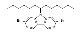 2,7-dibromo-9-(tridecan-7-yl)-9H-carbazole Structure