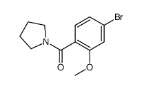 (4-BROMO-2-METHOXYPHENYL)(PYRROLIDIN-1-YL)METHANONE Structure