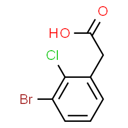 2-(3-溴-2-氯苯基)乙酸结构式