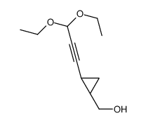 [(1R,2S)-2-(3,3-diethoxyprop-1-ynyl)cyclopropyl]methanol结构式