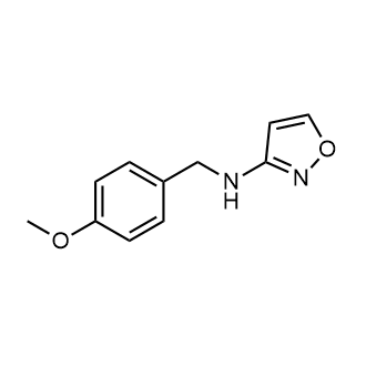 (4-甲氧基苄基)异噁唑-3-胺结构式