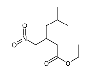 5-甲基-3-(硝基甲基)己酸乙酯结构式