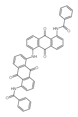Benzamide,N,N'-[iminobis(9,10-dihydro-9,10-dioxo-5,1-anthracenediyl)]bis-结构式