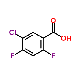5-氯-2,4-二氟苯甲酸结构式