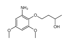 4-(2-amino-4,6-dimethoxyphenoxy)butan-2-ol结构式