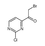 2-bromo-1-(2-chloropyrimidin-4-yl)ethanone结构式