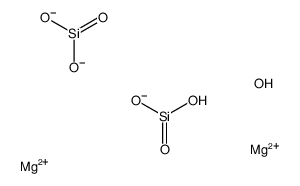 dimagnesium,dioxido(oxo)silane,hydroxy-oxido-oxosilane,hydrate Structure