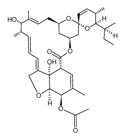 5-O-acetylavermectin B1a aglycone Structure
