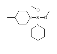 dimethoxy-bis(4-methylpiperidin-1-yl)silane Structure
