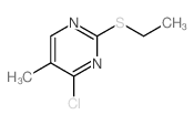 Pyrimidine,4-chloro-2-(ethylthio)-5-methyl- Structure