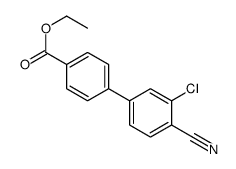 ethyl 4-(3-chloro-4-cyanophenyl)benzoate结构式