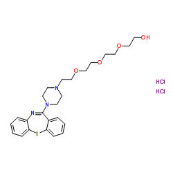 2-[2-[2-[2-(4-二苯并[b,f][1,4]硫氮杂卓-11-基-1-哌嗪基)乙氧基]乙氧基]乙氧基]乙醇结构式