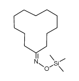 cyclododecanone O-trimethylsilyl oxime Structure
