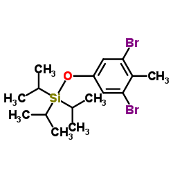 (3,5-Dibromo-4-methylphenoxy)(triisopropyl)silane Structure
